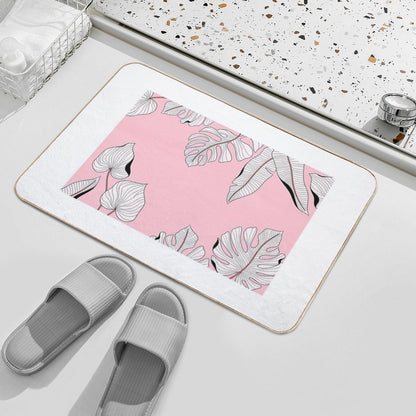 Stylish Floral Tropical Leaves Patterns  Versatile Bath Mat