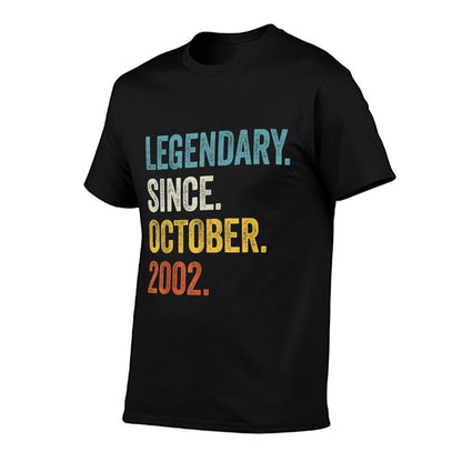 21 Years Old Legendary Since October 2002 21st Birthday  Soft T-Shirt