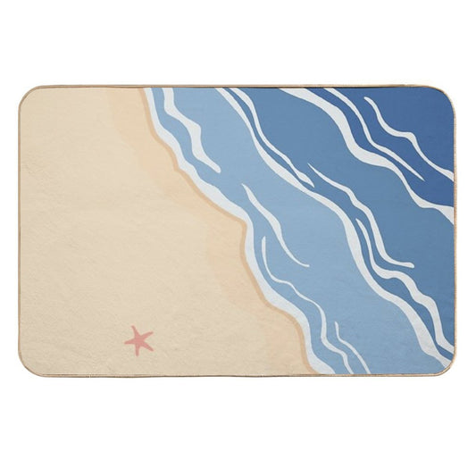 I Think I Could See The Beach #5  Non-Slip Bath Mat