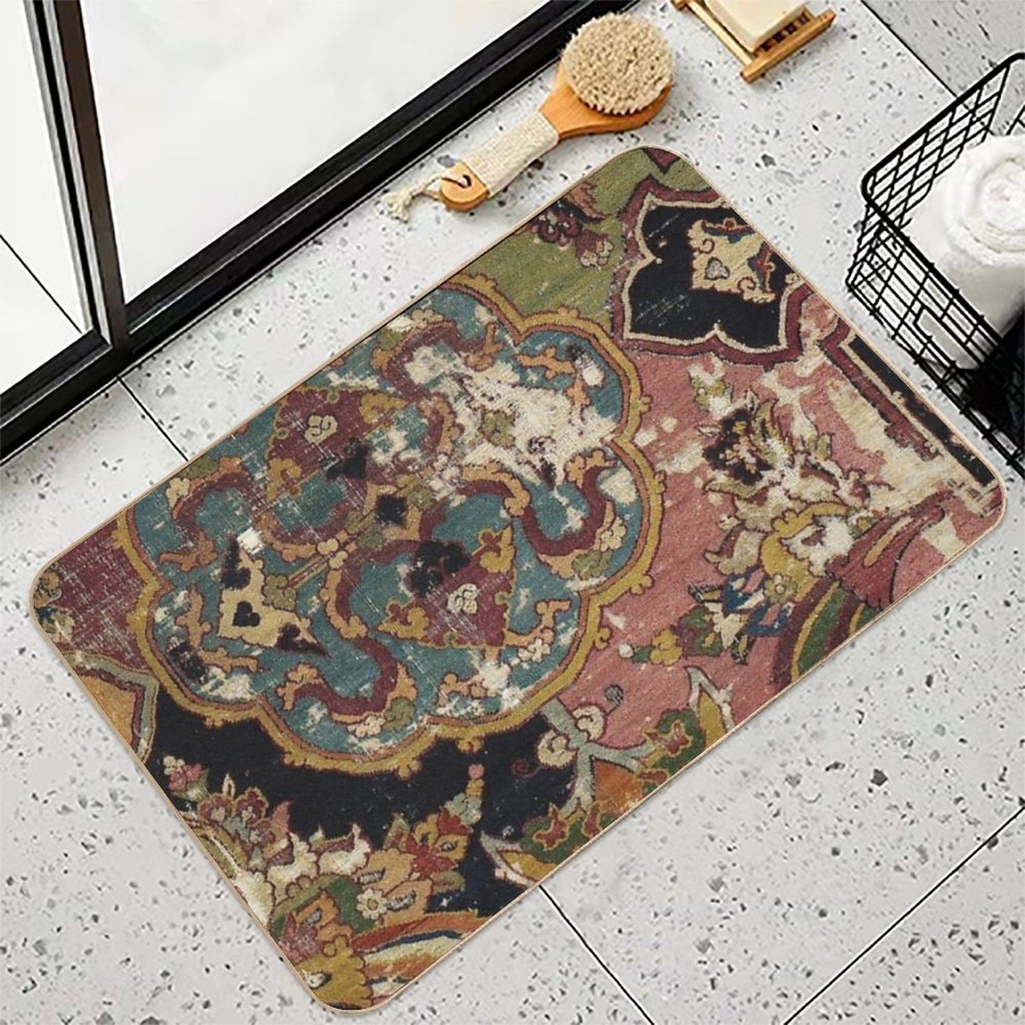 Antique Kilim 12 Durable Bath Mat