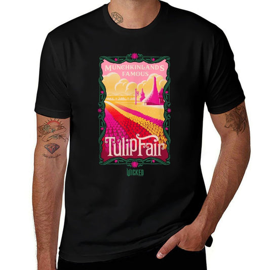 Wicked Munchkinland’s Famous Tulip Fair  Rolled Sleeves T-Shirt