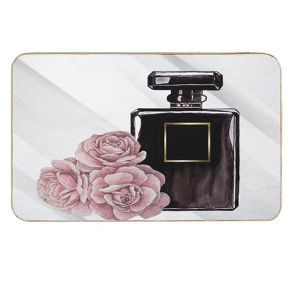 Floral Perfume - Bed And Bath Design  Stain-Proof Bath Mat