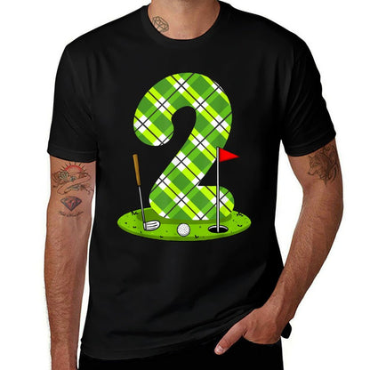 Golf Birthday For Kids 2nd Birthday Party Golfer  Graphic-printed T-Shirt