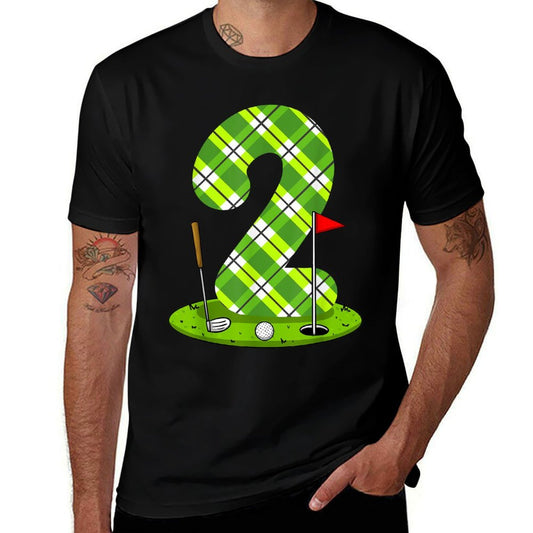 Golf Birthday For Kids 2nd Birthday Party Golfer  Graphic-printed T-Shirt