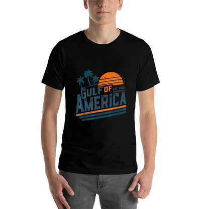 Vintage Gulf Of Us America Retro Sunset Gulf Of Us America Wrinkle-resistant T-Shirt