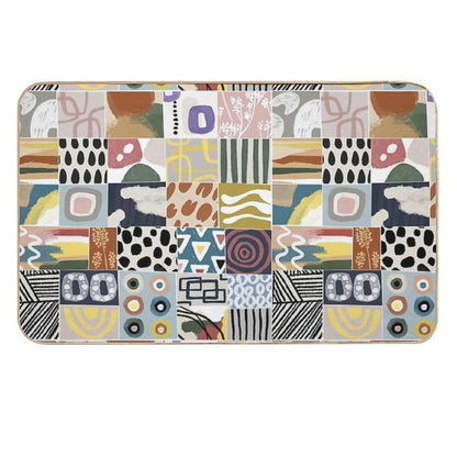 AFRICA, - Colorful Patches  Odorless Bath Mat