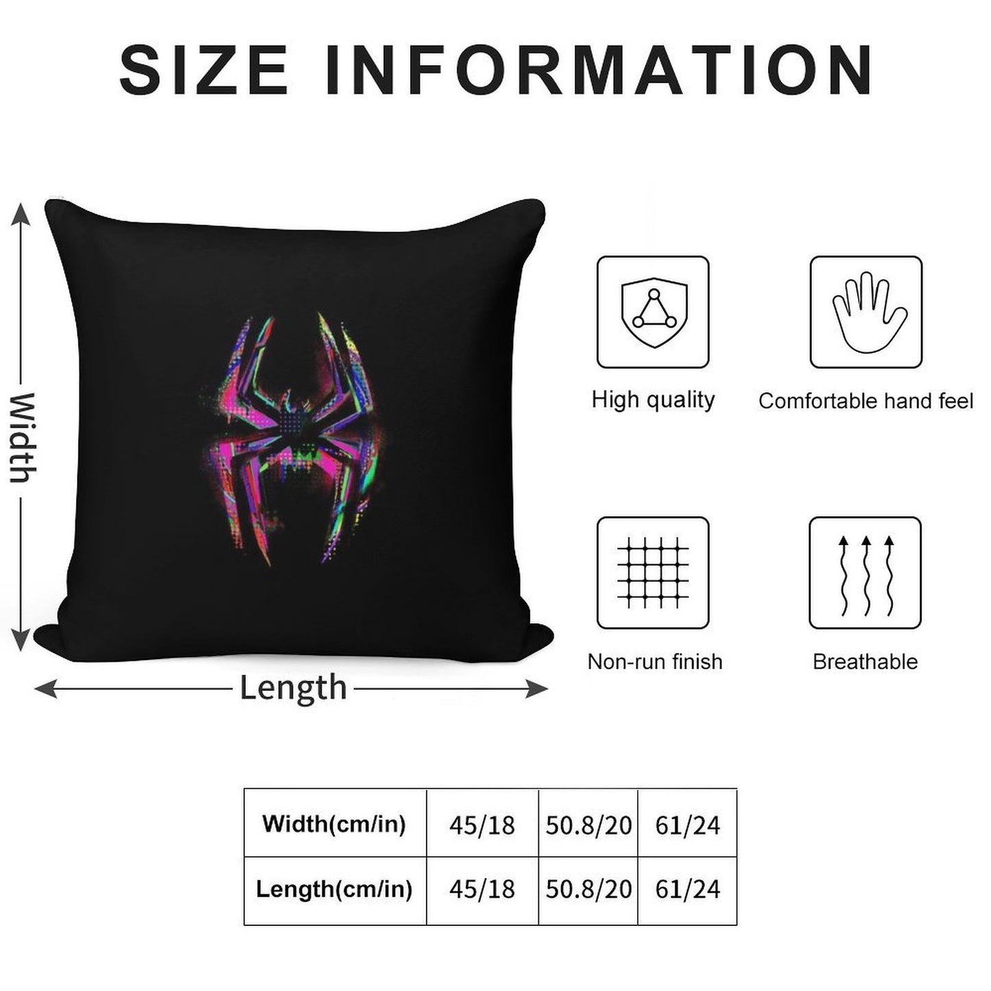 Across The Spider Verse - Logo Soft Style Accent Throw Pillow