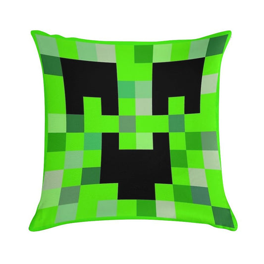 Kawaii Creeper Soft Luxury Feel Throw Pillow