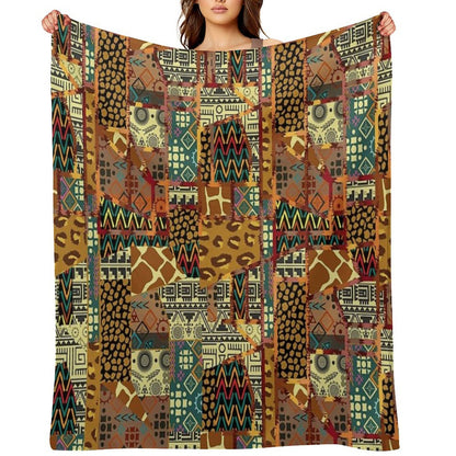 Vintage Quilted Pattern Anti-pilling Throw Blanket