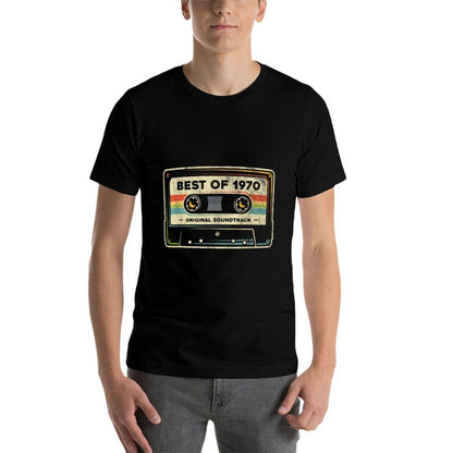 Retro Best of 1970 Mixtape Vintage 54th Birthday Cassette  Versatile T-Shirt