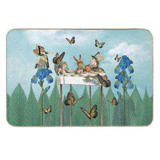 A Day in Wonderland - The Tea Party  Easy Maintenance Bath Mat