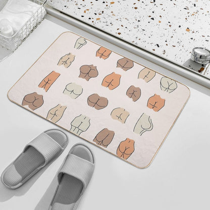 All Bums  Eco-Friendly Bath Mat