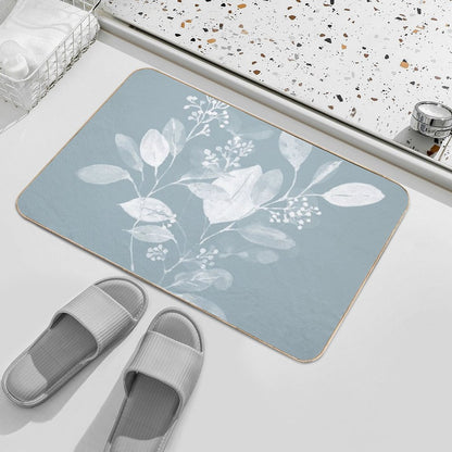 Light Blue Eucalyptus  Versatile Bath Mat