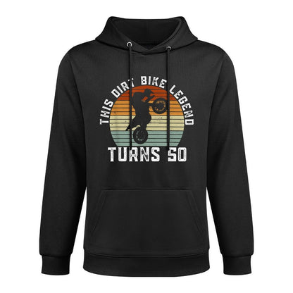 This Dirt Bike Legend Turns 50 - Motocross 50th Birthday Shape Retention Hoodie