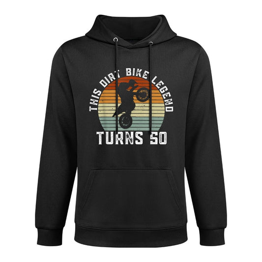 This Dirt Bike Legend Turns 50 - Motocross 50th Birthday Shape Retention Hoodie