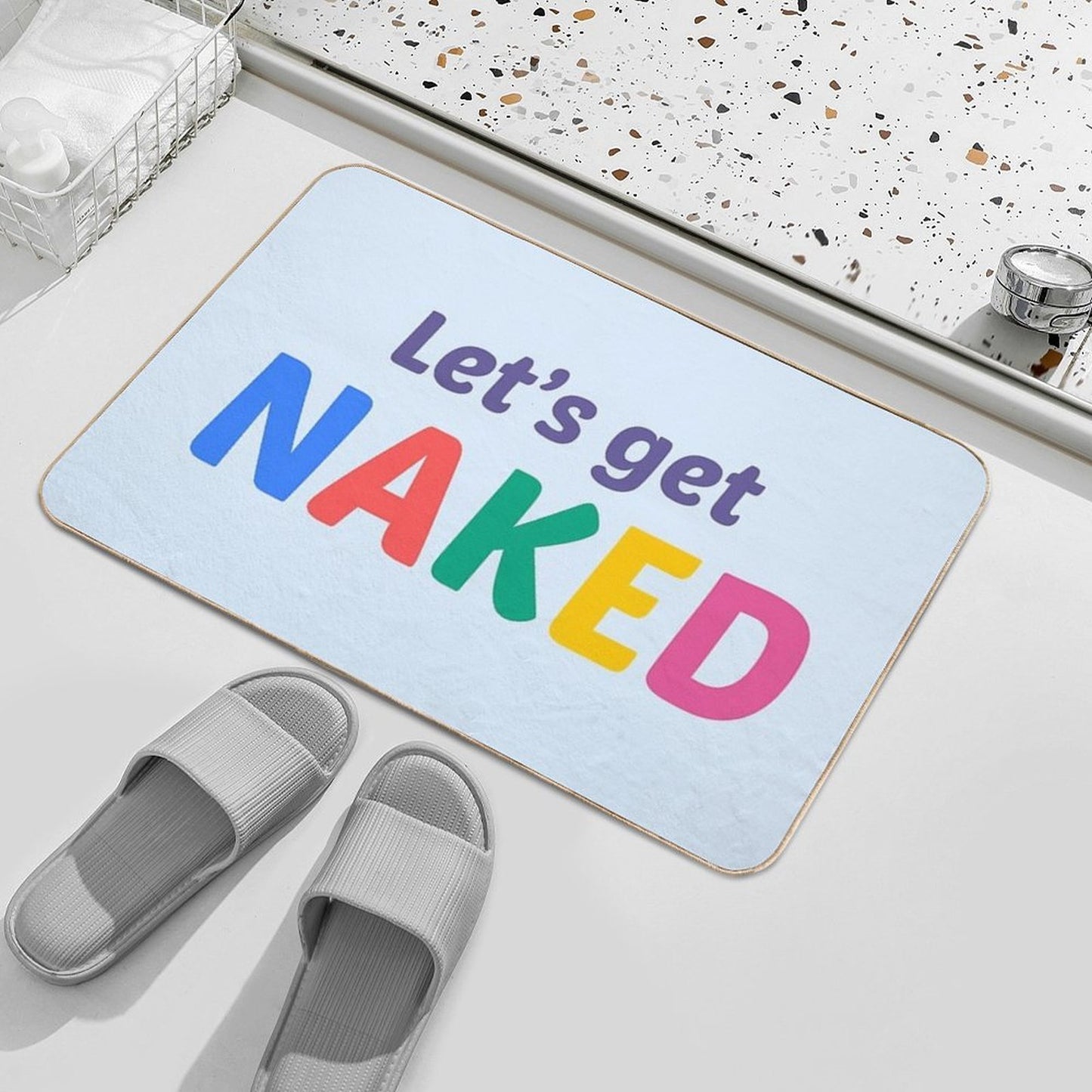 Let's Get Naked!  High-Traffic Bath Mat