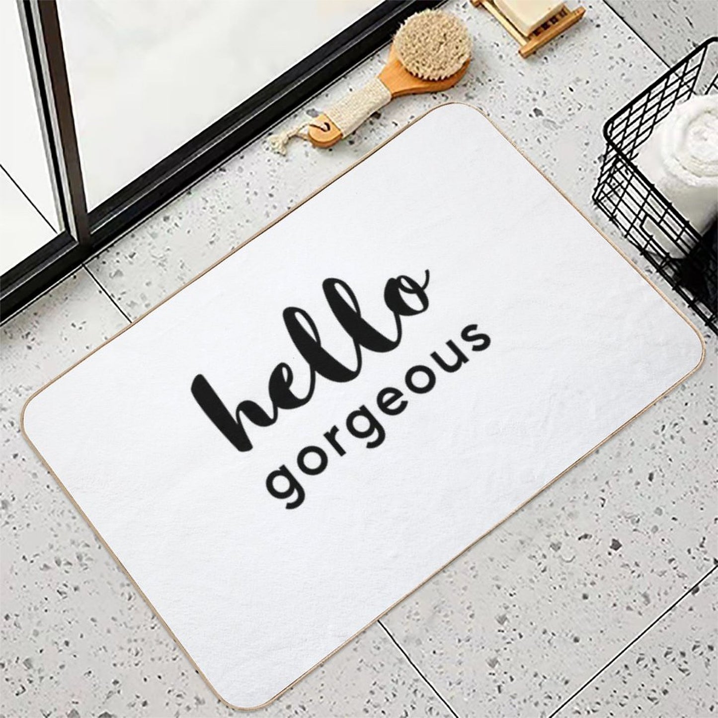 Hello Gorgeous  Rapid-Drying Bath Mat