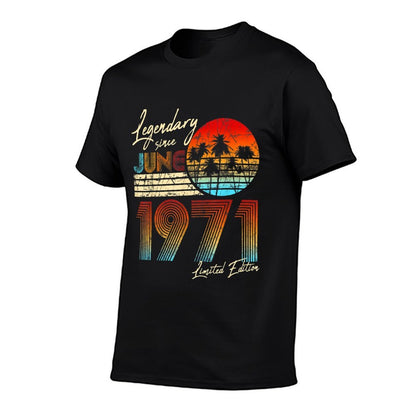 Legendary Since Bday June 1971 Vintage 50Th Birthday  Versatile T-Shirt