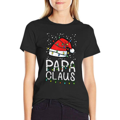 Christmas Papa Claus Santa Hat Xmas Dad Family Matching Men  Odor-resistant T-Shirt
