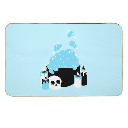 Cauldron Bubbles Blue  Long-Lasting Bath Mat