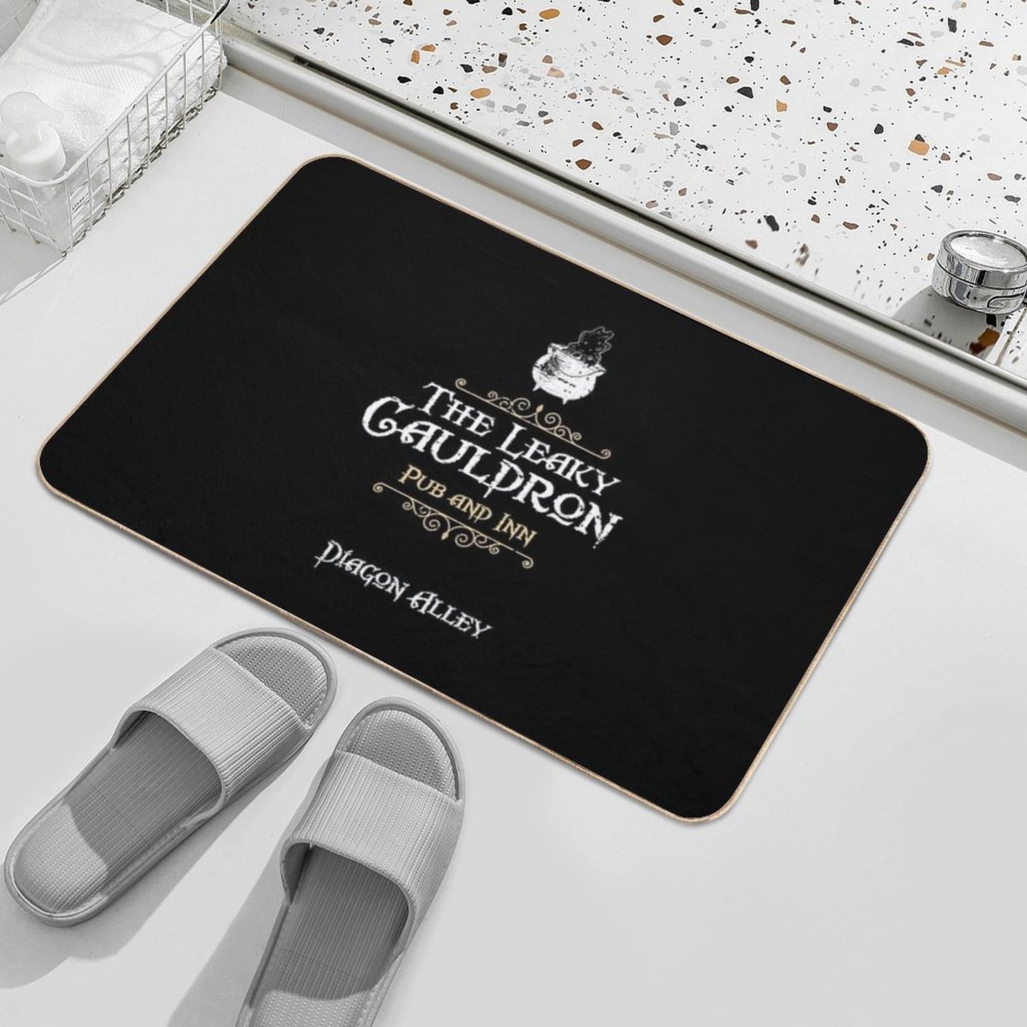 The Leaky Cauldron Pub And Inn  Easy To Clean Bath Mat