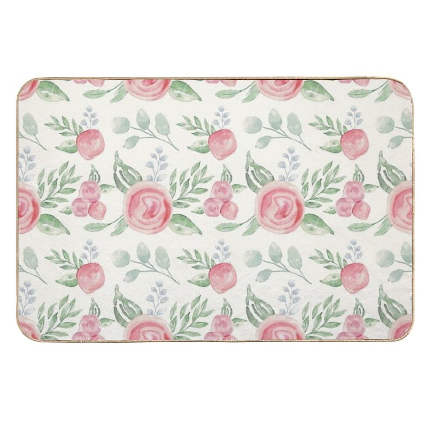 Water Color Pattern  Pet-Safe Bath Mat