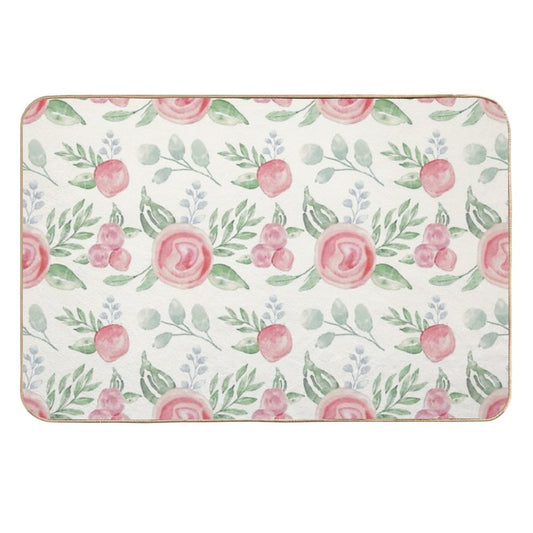 Water Color Pattern  Pet-Safe Bath Mat