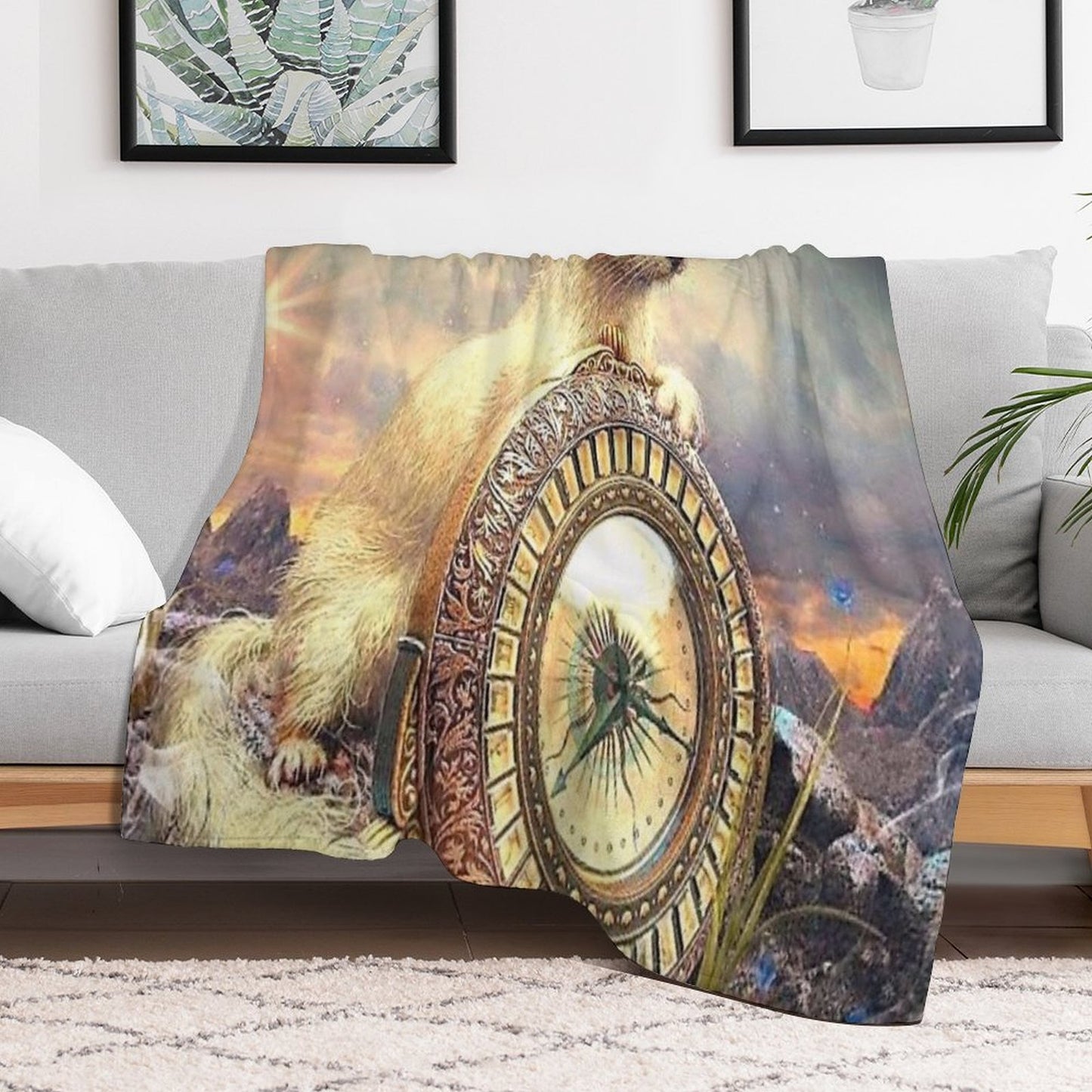 His Dark Materials - Pan & Alethiometer Durable Throw Blanket