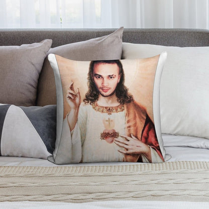 Jul Christ Soft High-Density Material Throw Pillow
