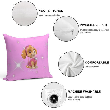 Paw Patrol Skye Pink Design Soft High-Density Material Throw Pillow