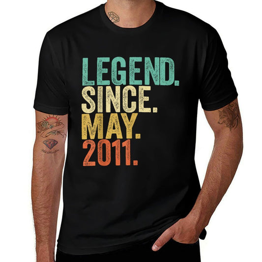 13th Birthday Gift Legend Since May 2011 Gift 13 Years Old  Graphic-printed T-Shirt