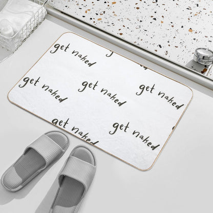 Get Naked Bathroom Art  Easy To Clean Bath Mat