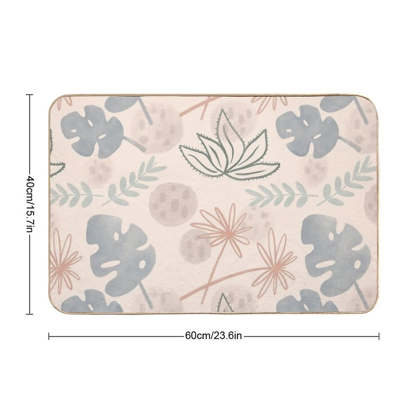 Monstera Pattern 2  Easy To Clean Bath Mat