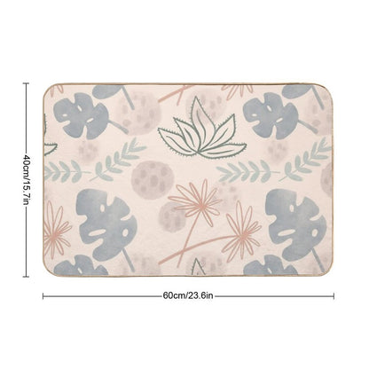 Monstera Pattern 2  Easy To Clean Bath Mat