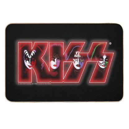 Kiss Band Logo Design  Pet-Safe Bath Mat