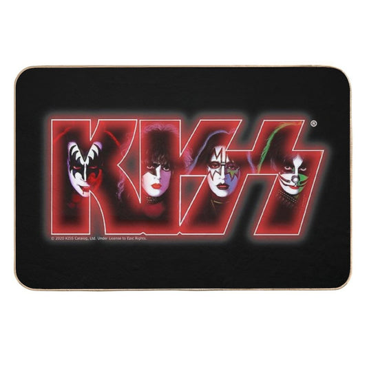 Kiss Band Logo Design  Pet-Safe Bath Mat
