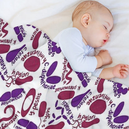 Gram Stain - Labeled Eco-conscious Throw Blanket