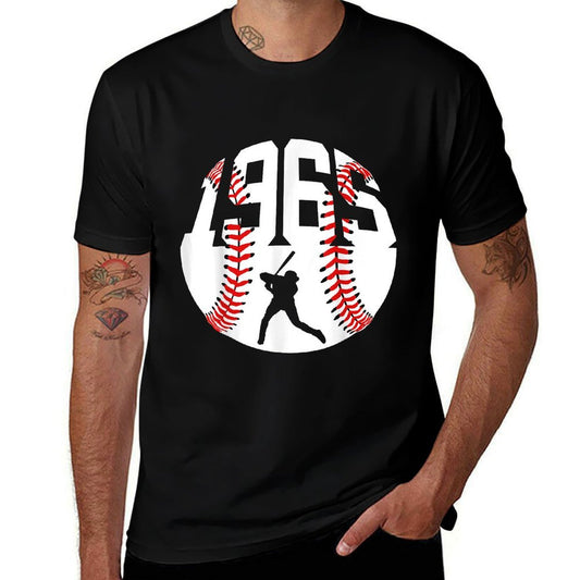 1965 BASEBALL 60TH BIRTHDAY  Trendy Pattern T-Shirt
