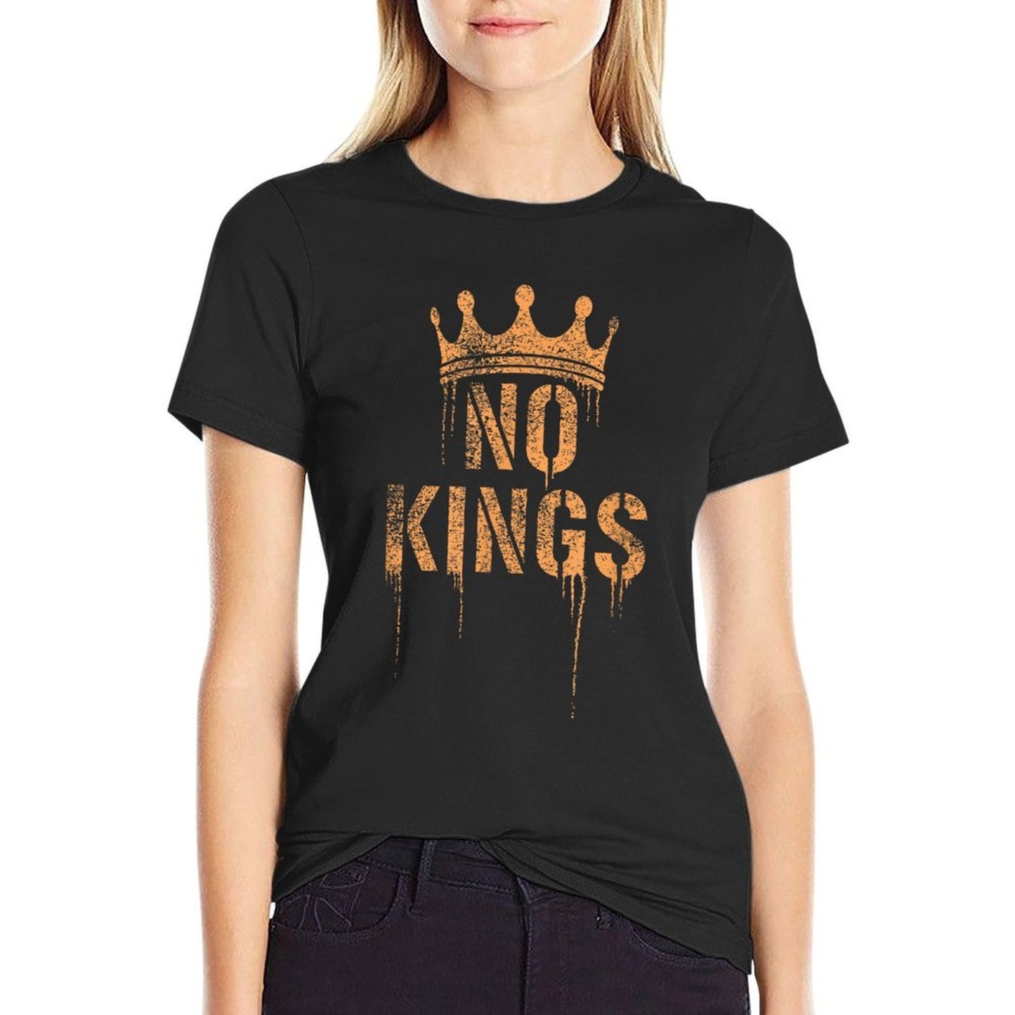 No Kings  Anti-Establishment, Grunge - Political  Tagless Design T-Shirt