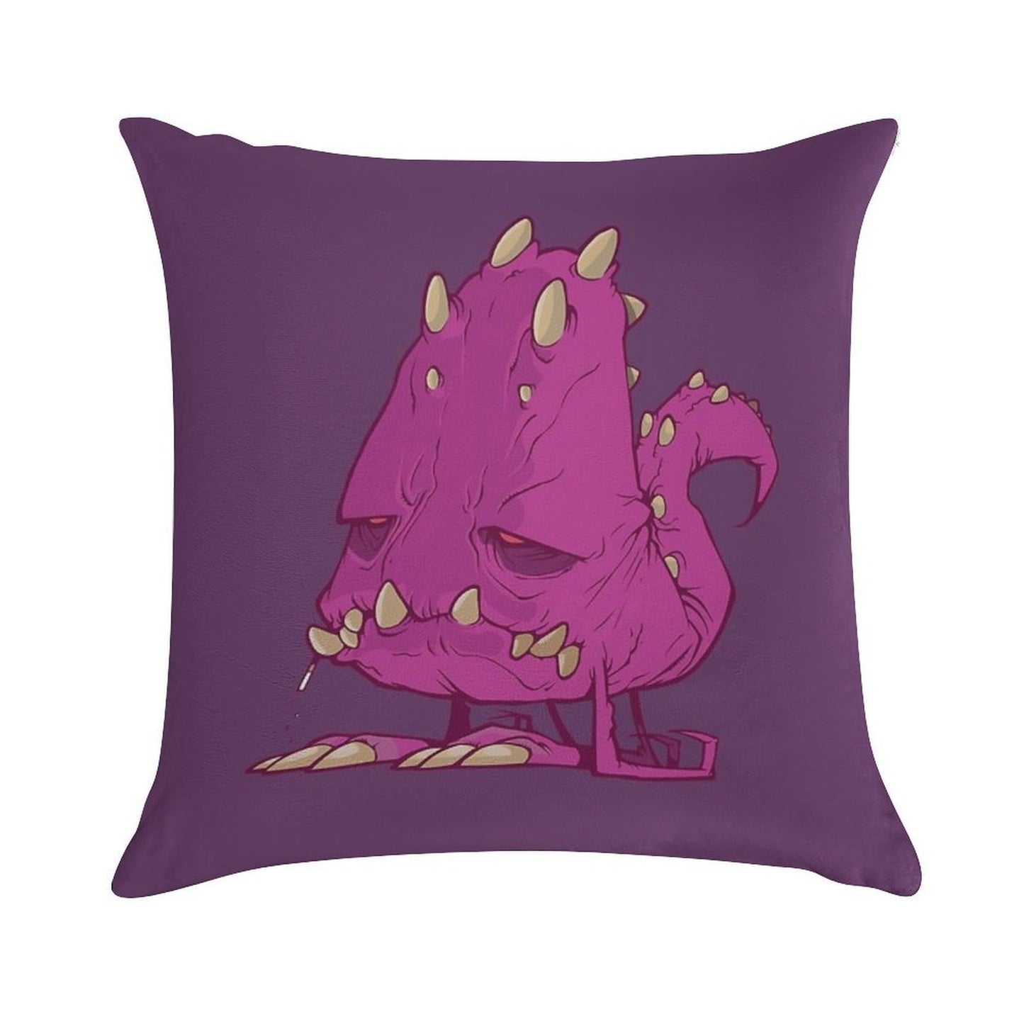 Monster-vector Soft Washable Throw Pillow