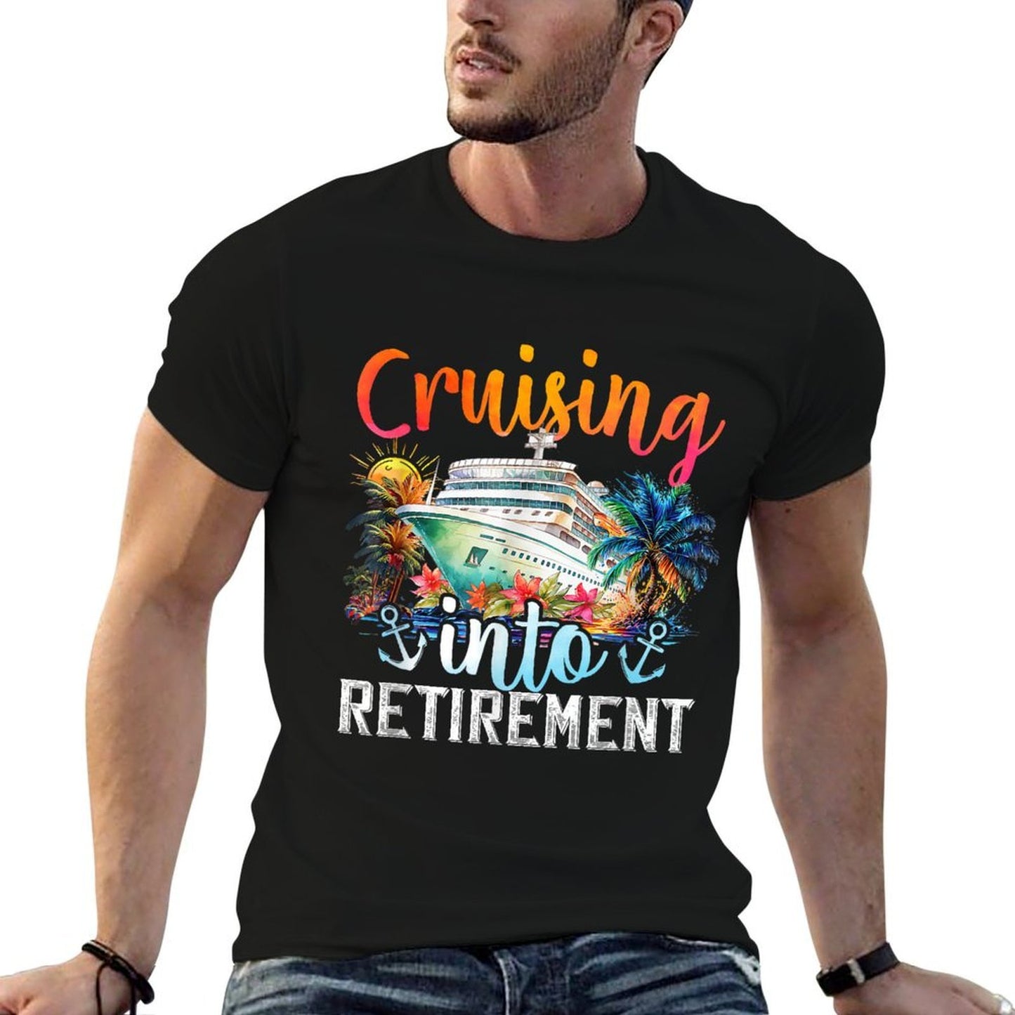 Cruising Into Retirement Hello Retirement 2024 Men Women  Stretchy T-Shirt
