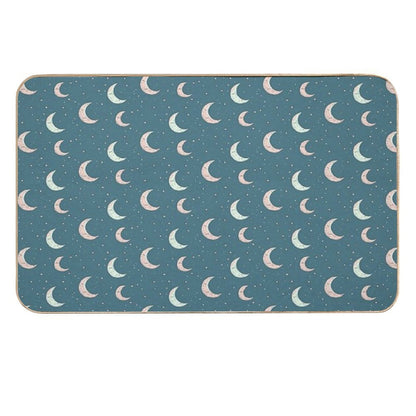 Teal Moon  Fade-Resistant Bath Mat