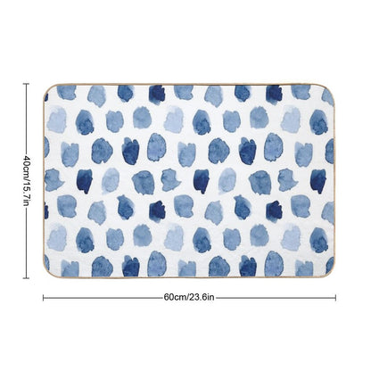 Indigo Love  Anti-Trip Bath Mat