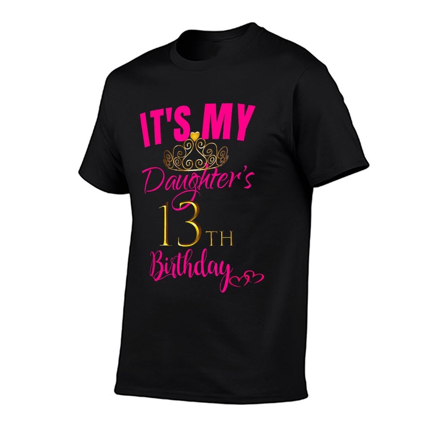 Cute It's My Daughter's 13th Birthday Party Outfit  Rolled Sleeves T-Shirt