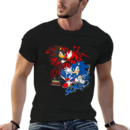 Sonic The Hedgehog Sonic X Shadow Generations Shadow & Sonic  Relaxed-fit T-Shirt
