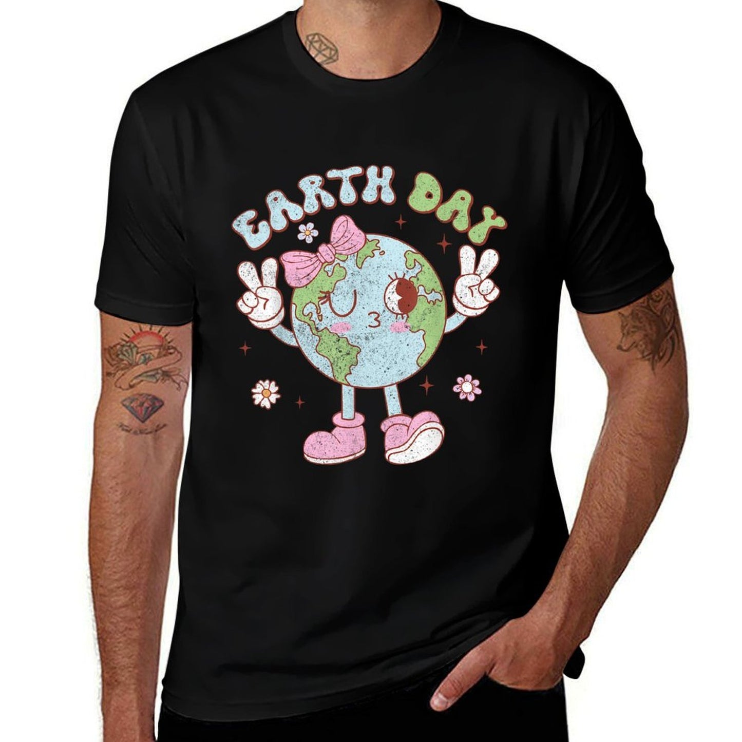 Cute Earth Days For Girls Kids Toddler Save The Planet  Relaxed-fit T-Shirt
