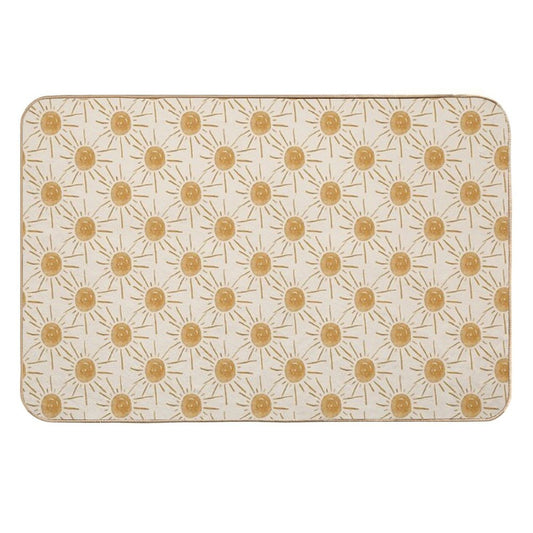 Golden Sun in Beige  Dirt-Trapping Bath Mat