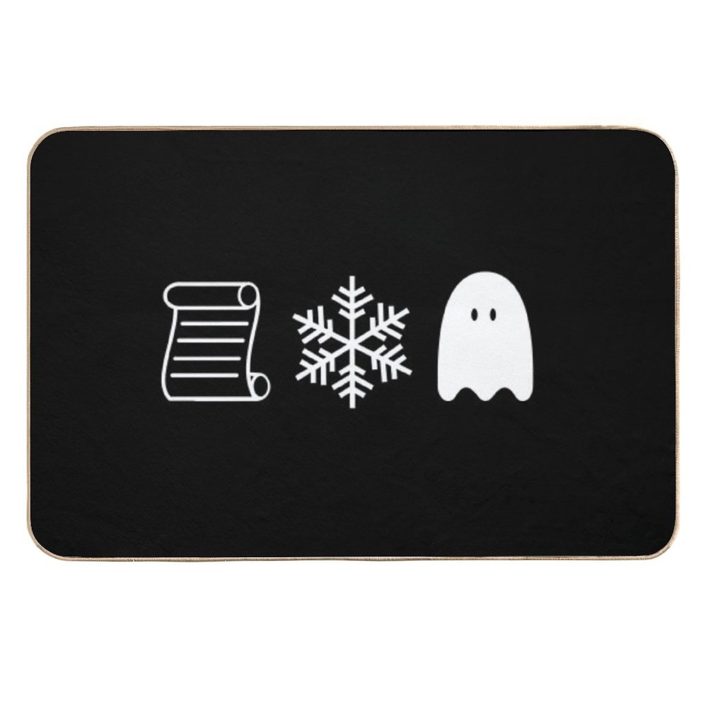 Paper Snow A Ghost  Dirt-Trapping Bath Mat