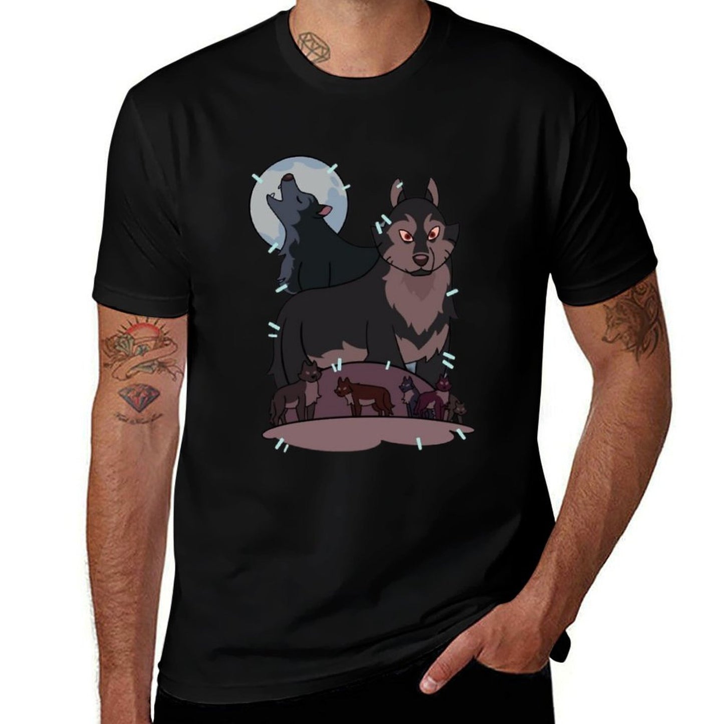 Hunters Wolf Shirt from The Owl House  Cotton T-Shirt