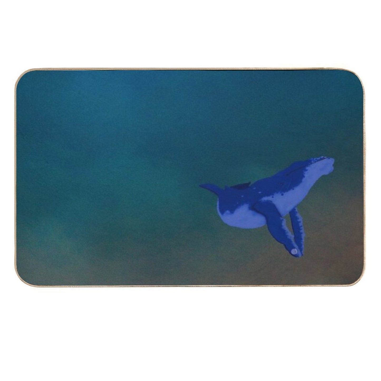 The Great Blue Whale  Long-Lasting Bath Mat